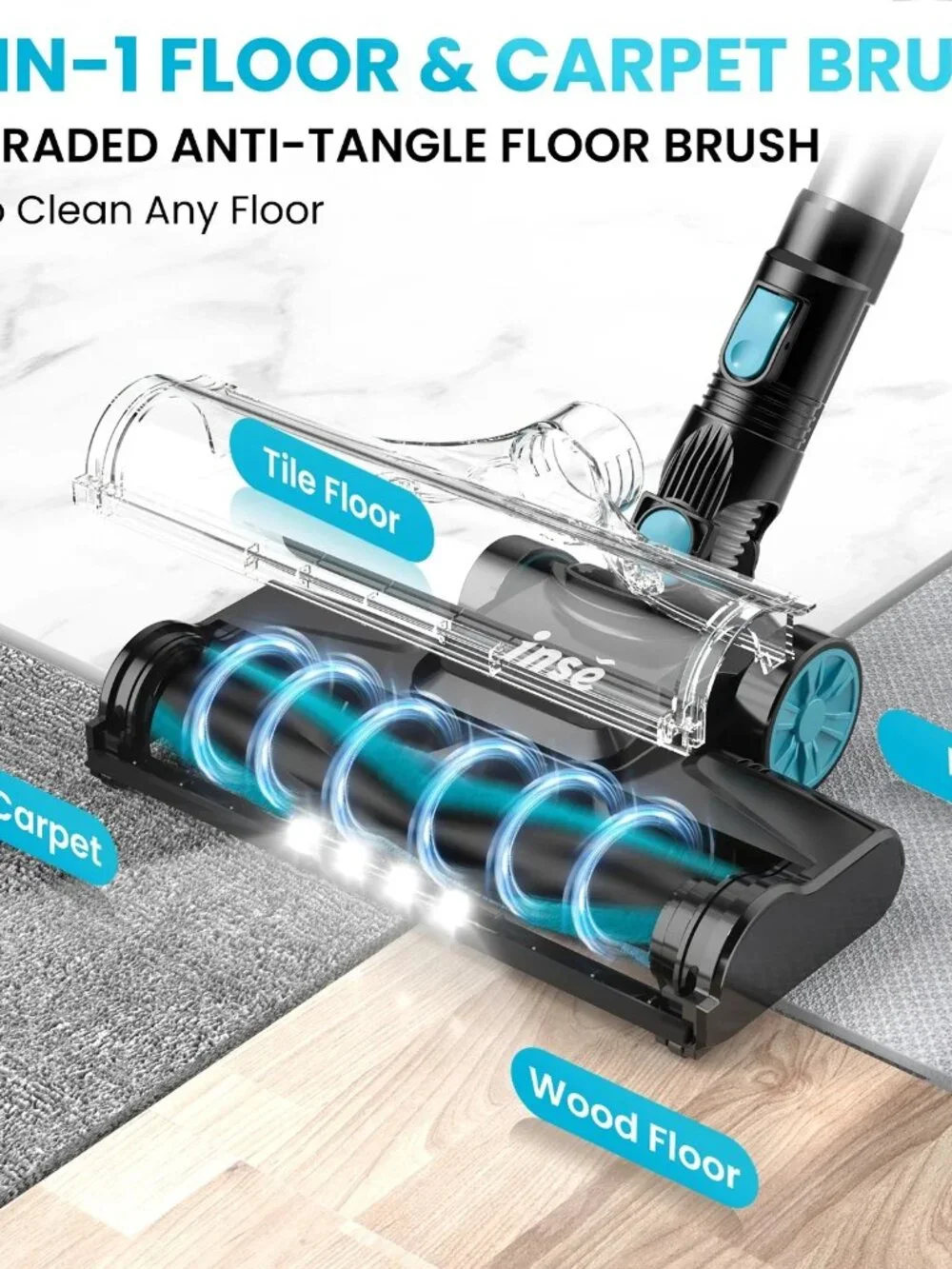INSE Cordless Vacuum Cleaners, 6-in-1 Lightweight Stick Vacuum Never opened